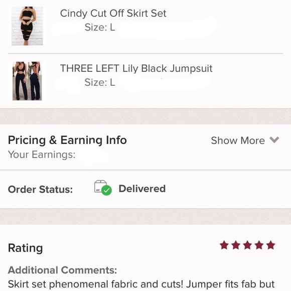 Cindy Cut Off Skirt Set - Picture 6 of 7